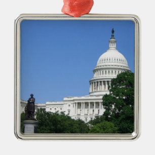 Capitol Building i Washington DC Julgransprydnad Metall
