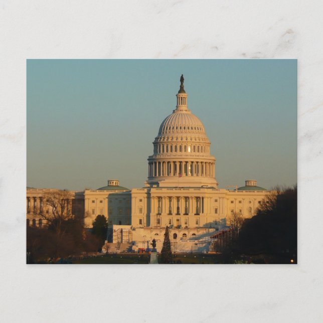 Capitol jul Washington DC Holiday Helg Vykort (Framsida)