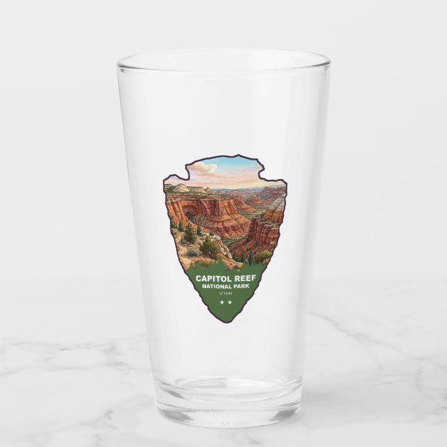 Capitol Reef National Park Arrowhead Glaskopp (Framsida)