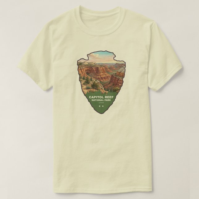 Capitol Reef National Park Arrowhead T Shirt (Design framsida)