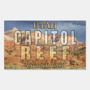 Capitol Reef National Park Stickers Rektangulärt Klistermärke