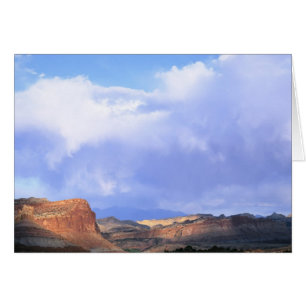 Capitol Reef National Park, Utah. USA. Cumulus Hälsningskort