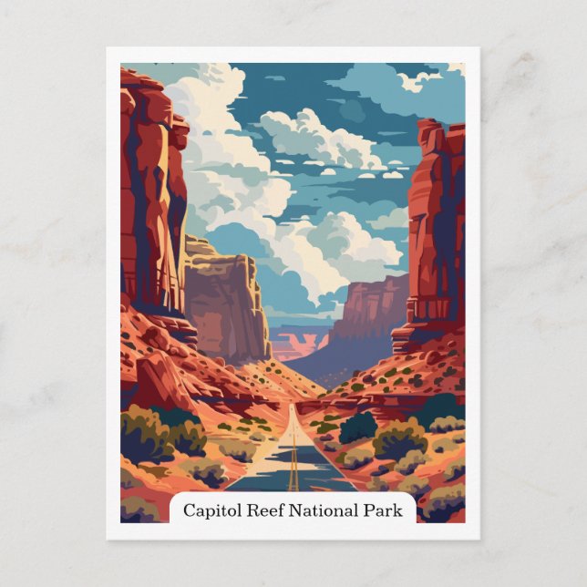 Capitol Reef National Park, Utah USA Vykort (Framsida)