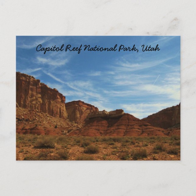 Capitol Reef National Park Utah Vykort (Framsida)