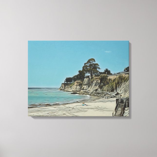Capitola Beach-Kanvastrycket Canvastryck (Framsida)