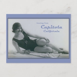 Capitola California Bathing Beauty Vykort