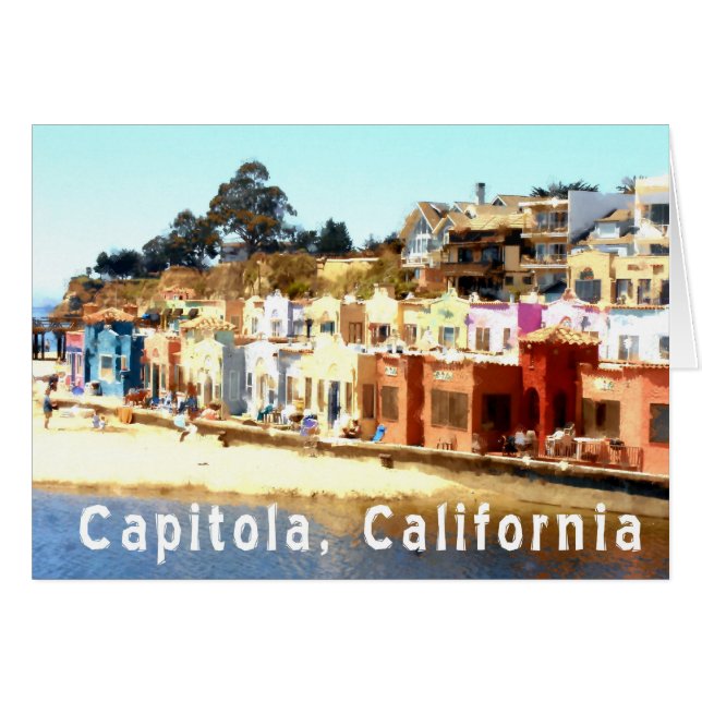 Capitola-California Hälsningskort (Framsidan Horizontal)