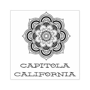 Capitola California Mandala Stämpel