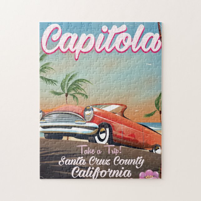 Capitola California Vintage resor poster Pussel (Vertikal)
