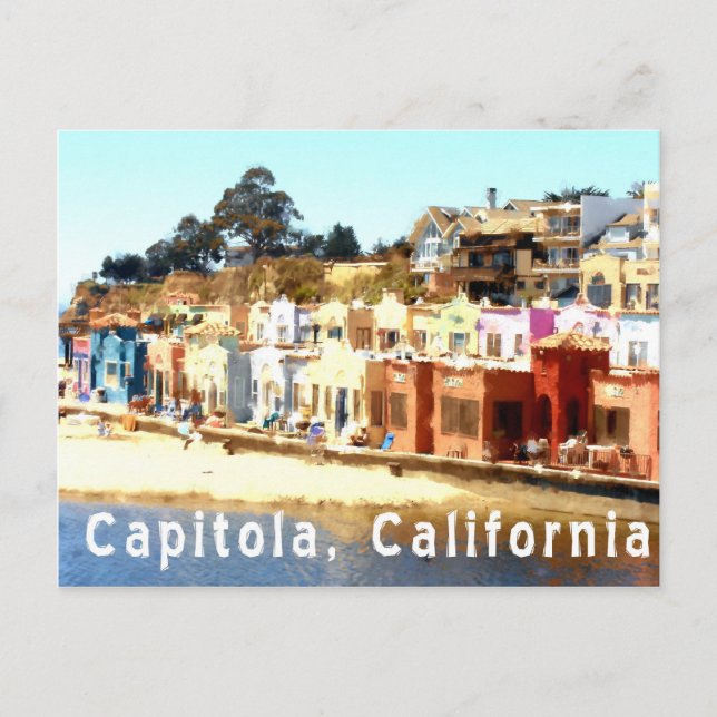 Capitola-California Vykort (Framsida)