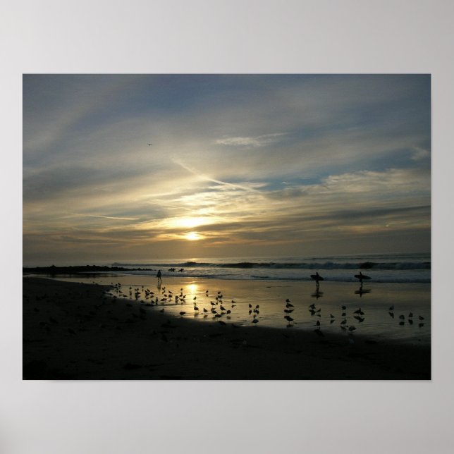 Capitola Sunset Beach Poster (Framsidan)