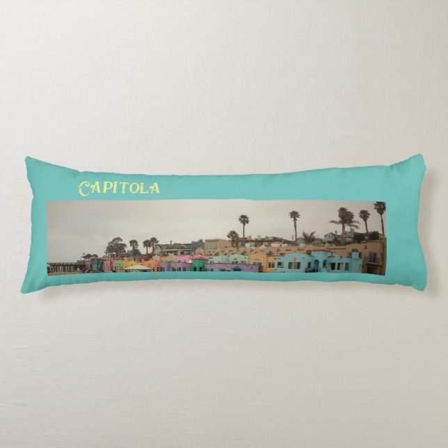 Capitola Venetian-byn, färglös kusten Kroppskudde (Framsidan)