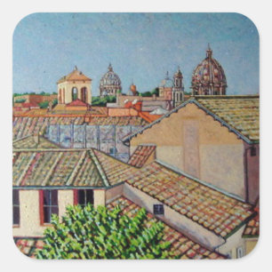 Capitoline backe 2008 fyrkantigt klistermärke