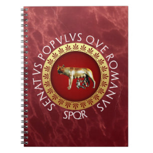Capitoline varg anteckningsbok med spiral