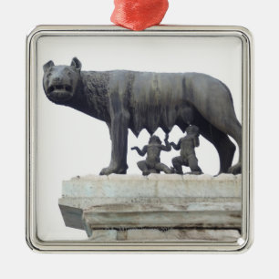 Capitoline vargstaty (Hon-vargen som diar), Julgransprydnad Metall