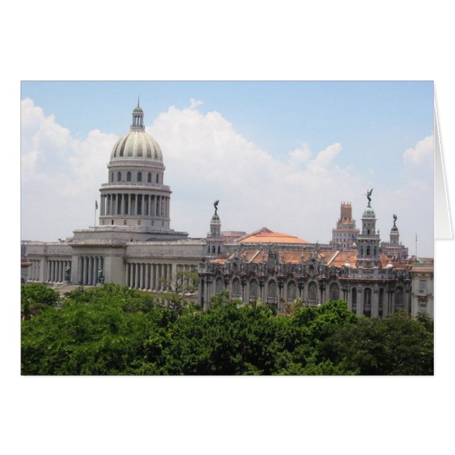 capitolio havana hälsningskort (Framsidan Horizontal)