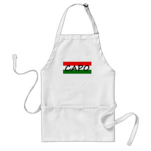CAPO capoelakCHEF! i italienare och spanjor, Förkläde