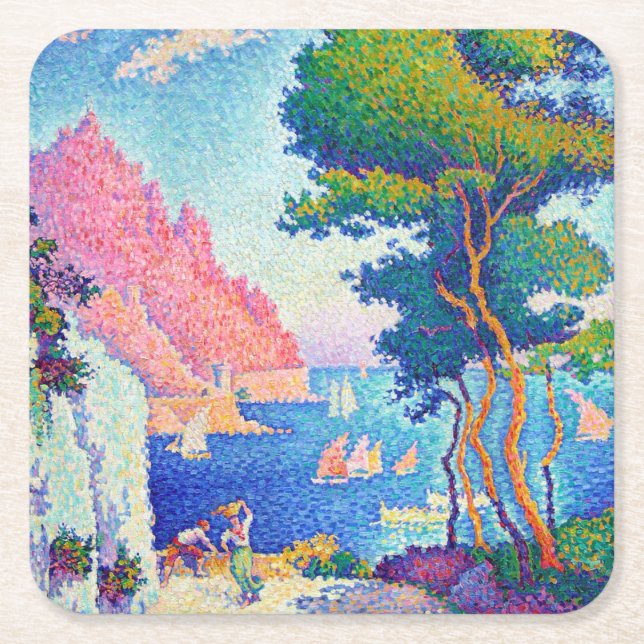 Capo di Noli, Signac Underlägg Papper Kvadrat (Framsidan)