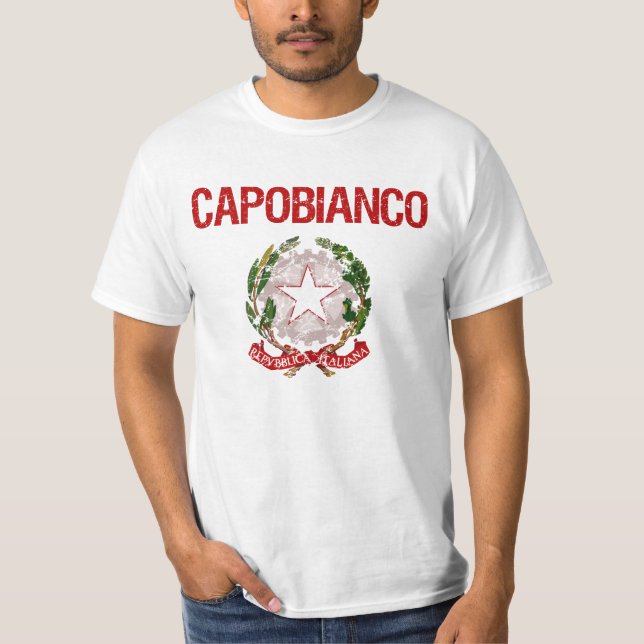 Capobianco italienskt efternamn tröja (Framsida)