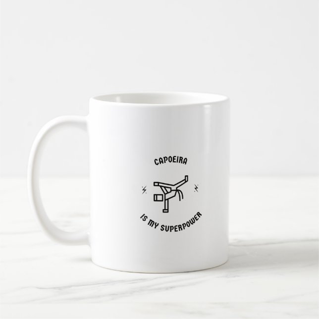 Capoeira är min supermakt kaffemugg (Vänster)
