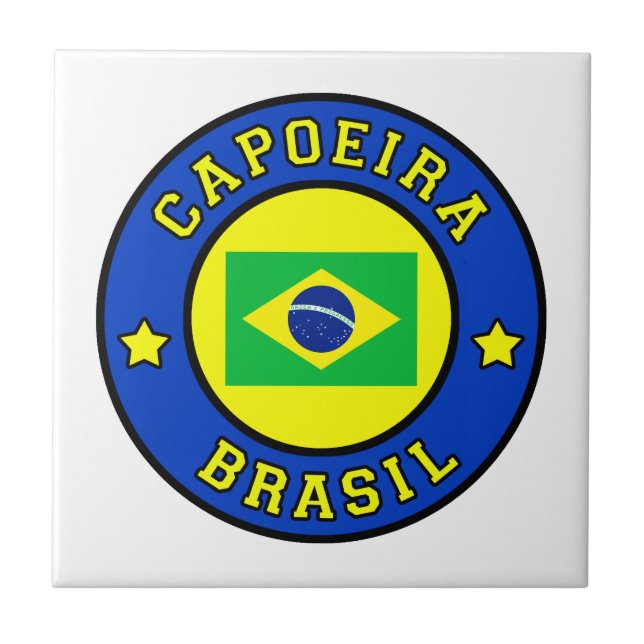 Capoeira Brasil Kakelplatta (Framsidan)