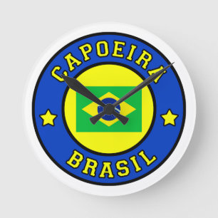 Capoeira Brasil Rund Klocka