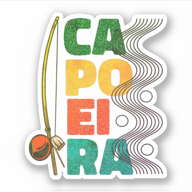 Capoeira brasiliansk kampsport  klistermärken (Framsida)