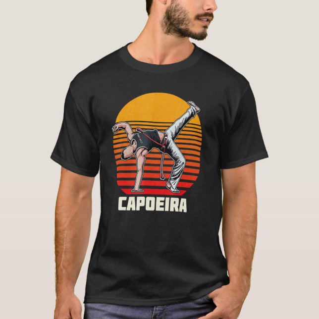 Capoeira Brazil dancer martial training athlete 7 T Shirt (Framsida)