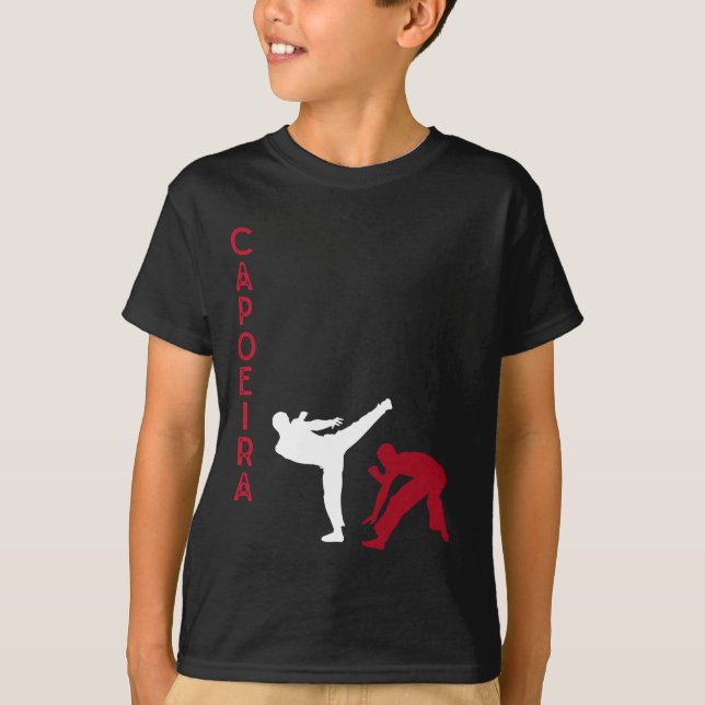 Capoeira Brazilian Martial Arts T Shirt (Framsida)