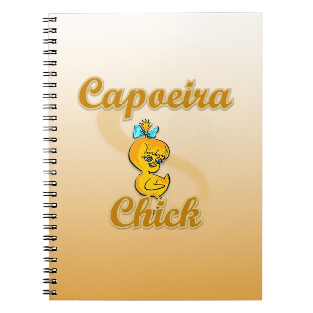 Capoeira Chick Anteckningsbok Med Spiral (Framsidan)