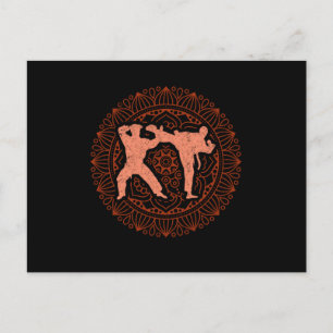 Capoeira Mandala Brazilian Dance Fight Acrobatic G Vykort