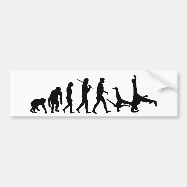 Capoeira martial Arts danevolutionsgåva Bildekal (Framsidan)