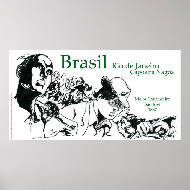 Capoeira Nagoa Brasil Poster (Framsidan)