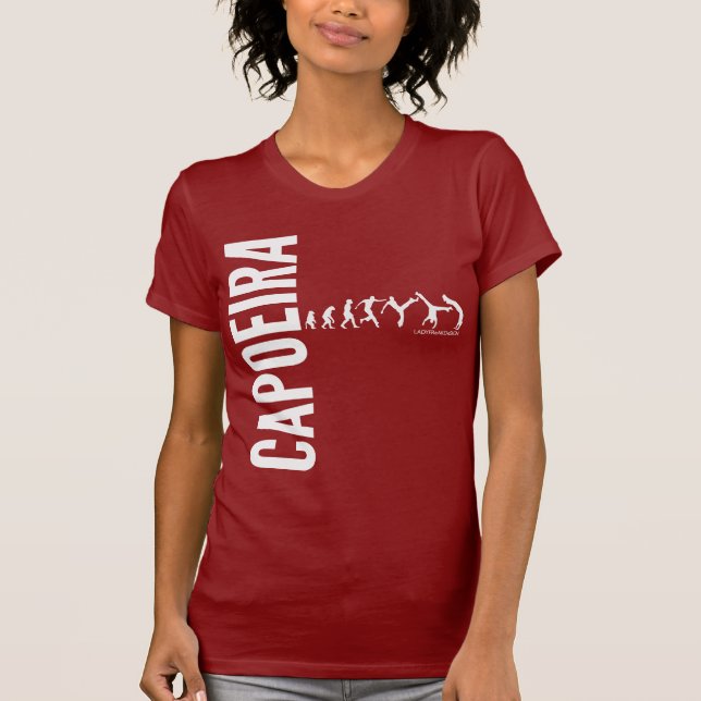 Capoeira röd w tee shirt (Framsida)