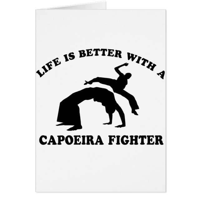 Capoeira vektordesign hälsningskort (Framsidan)