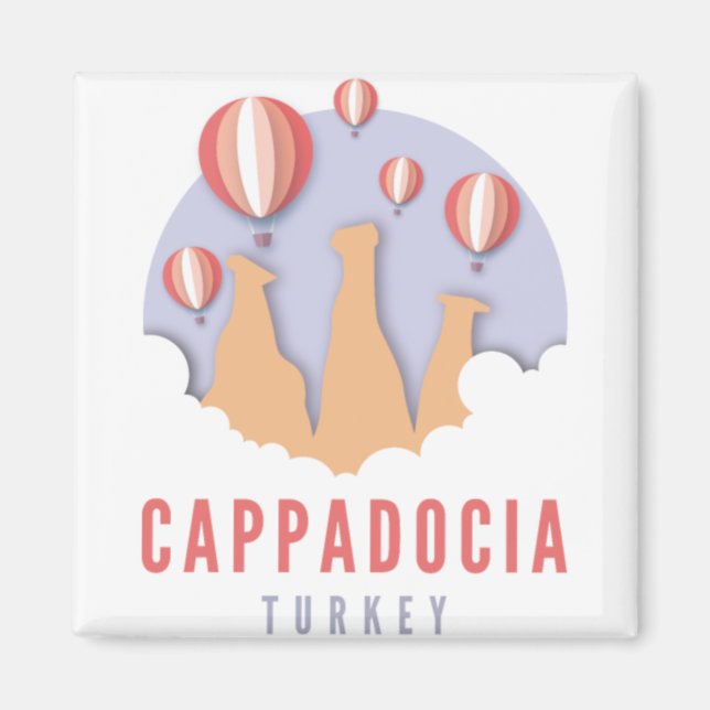 Cappadocia - Göreme, Turkiet Magnet (Framsidan)