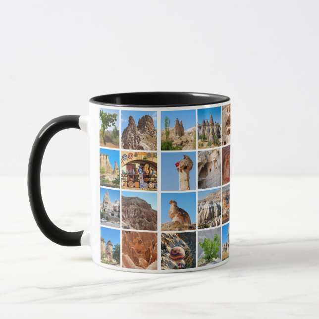 Cappadocia-kollage Mugg (Vänster)