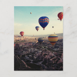 Cappadocia Turkey Luftballongs Vykort
