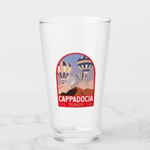 Cappadocia Turkey Retro Travel Art Vintage Glaskopp
