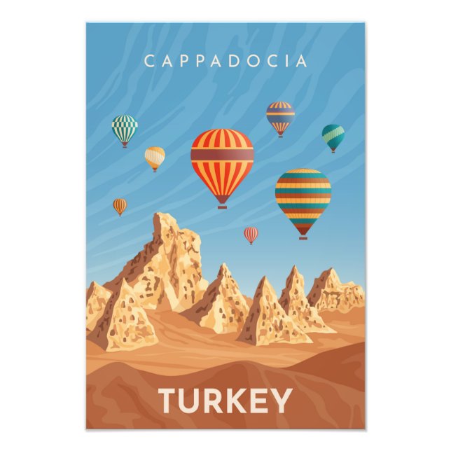 Cappadocia Turkey Travel Fototryck (Framsidan)