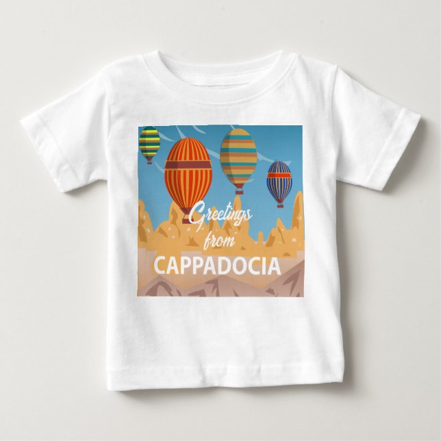 Cappadocia Turkey Travel Helgdag shirt T Shirt (Framsida)