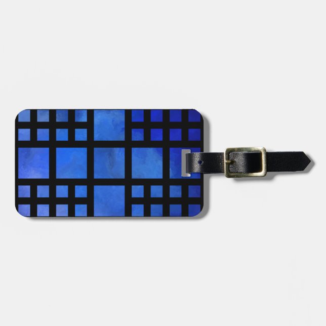 Cappanella V1 - blått kvadrerar Bagagebricka (Horisontell Framsida)