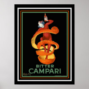 Cappiello Bitter Campari Skriv ut 12 x 16 Poster