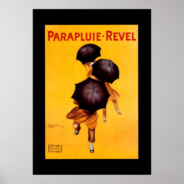Cappiello Poster Umbrella "Parapluie - Revel" (Framsidan)