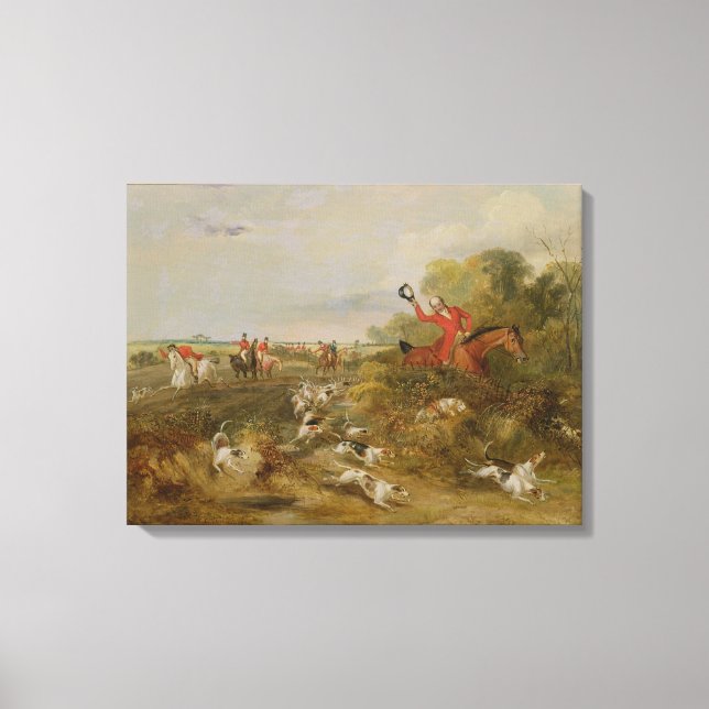 Capping on Hounds, Bachelor's Hall, 1836 (olja on  Canvastryck (Framsida)