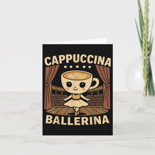 Cappuccina Balettflicka Cappuccino Balett  Kort (Framsida)