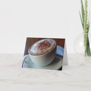Cappuccino-anteckningskort Kort