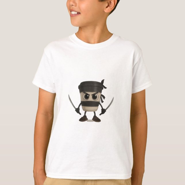 Cappuccino Assassino Funny Italian T Shirt (Framsida)