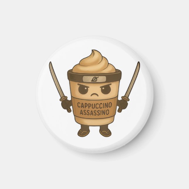 Cappuccino Assassino Italian Magnet (Framsidan)