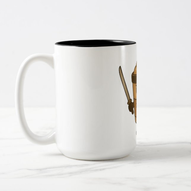 Cappuccino Assassino Italian Två-Tonad Mugg (Vänster)